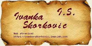Ivanka Skorković vizit kartica